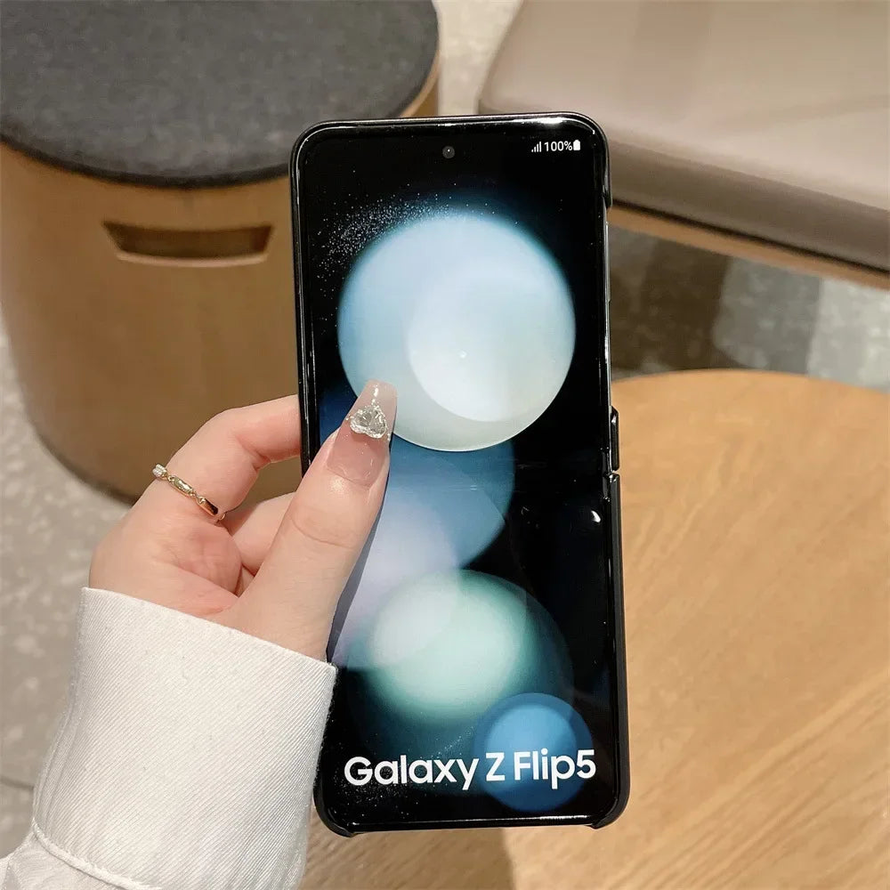 Litchi Leather Case for Samsung Galaxy Z Flip - Premium Mobile Phone Cases from Dressmycell.com - Just $22! Shop now at Dressmycell.com Litchi Leather Case for Samsung Galaxy Z Flip - Premium Mobile Phone Cases from Dressmycell.com - Just $22! Shop now at Dressmycell.com